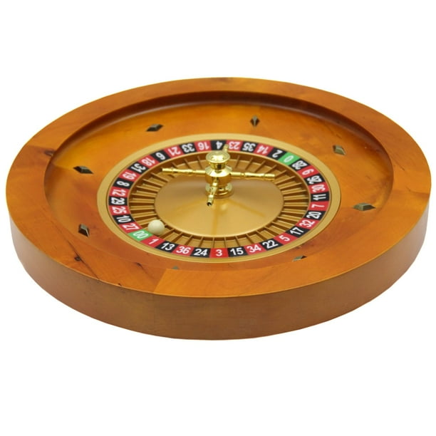 Roue de roulette en bois grande, Ensemble de jeu de roulette de casino, Table et roue de roulette