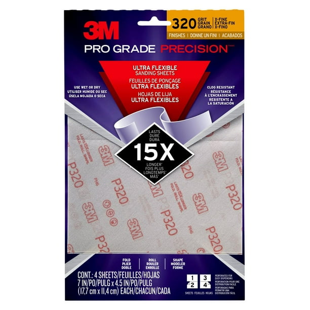 3M Pro Grade Precision Ultra Flexible Sanding Sheets Walmart.ca
