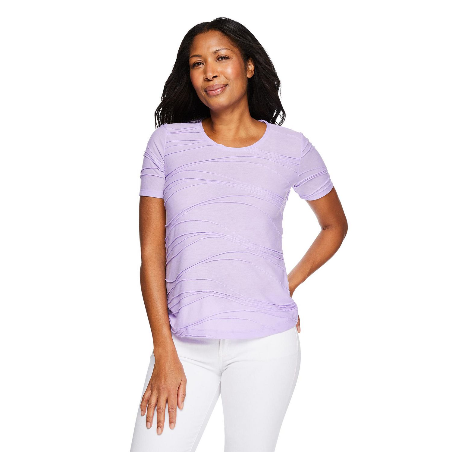 Iyla Women's Short Sleeve Ripple Tee
