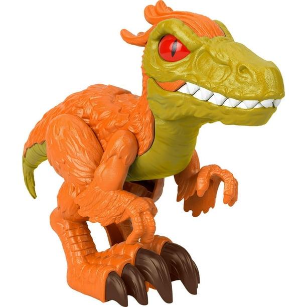 Imaginext Jurassic World Pyroraptor XL Dinosaur Toy 10-Inch Poseable ...