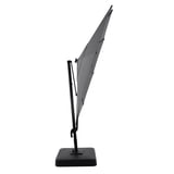 hometrends 11 ft. Round Offset Umbrella with LED Lights & Base, Weather ...