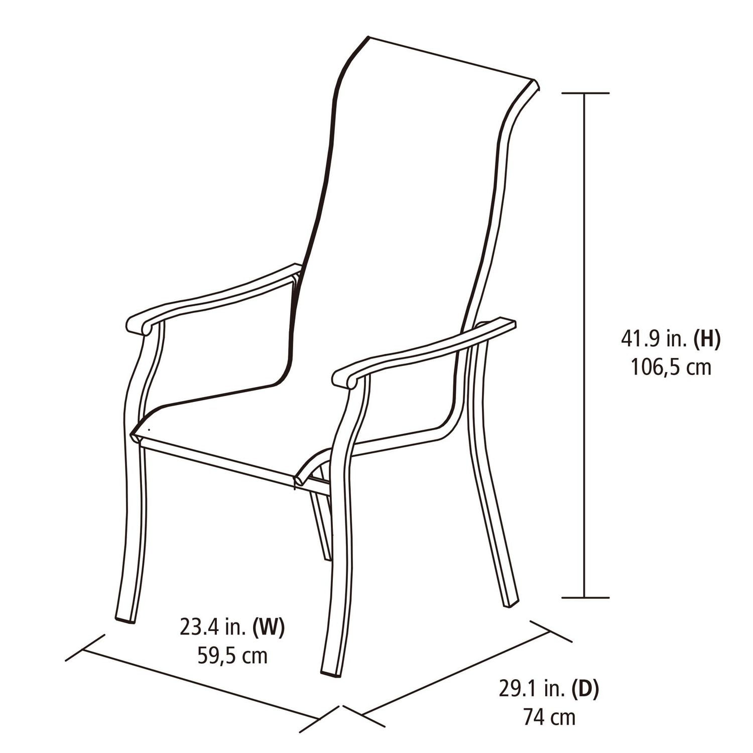 Mainstays charleston discount sling dining set