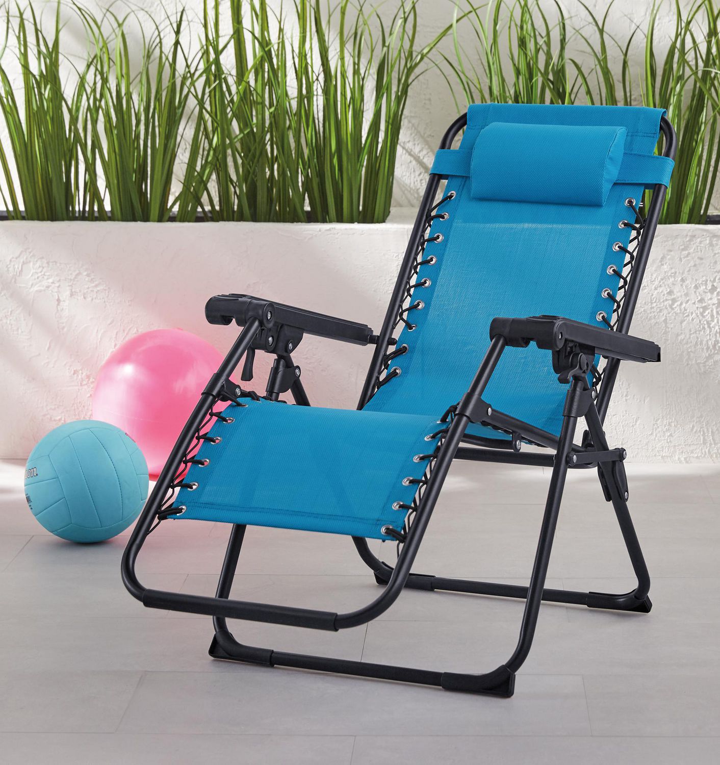Jeco Oversized Zero Gravity Chair with Sunshade and Drink Tray