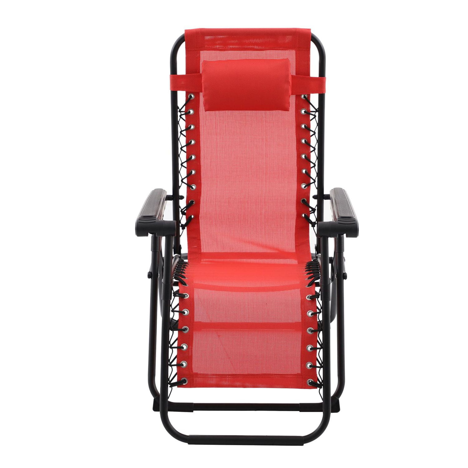 Deluxe Zero Gravity Chair With Awning, Table And Drink Holder Orange