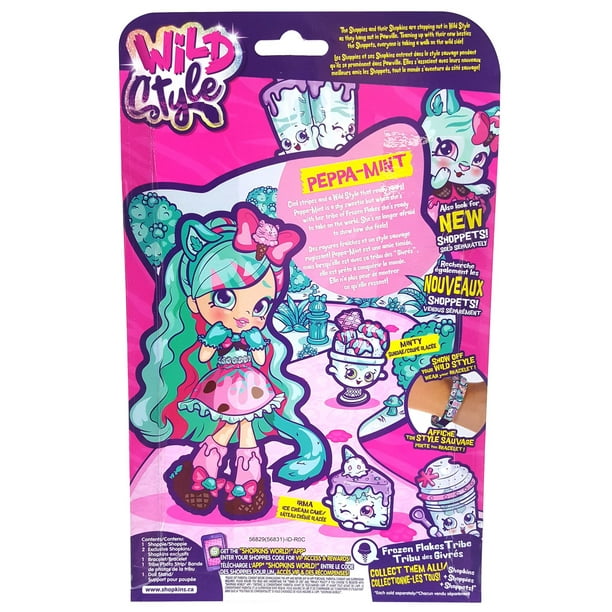 shopkins wild style peppa mint