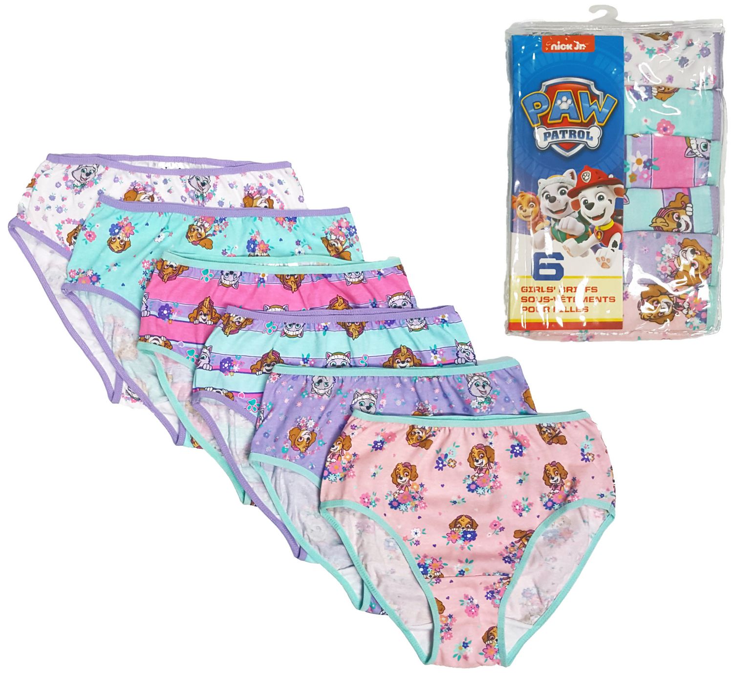 Paw Patrol Girls 6 Pk Underwear Walmart Canada