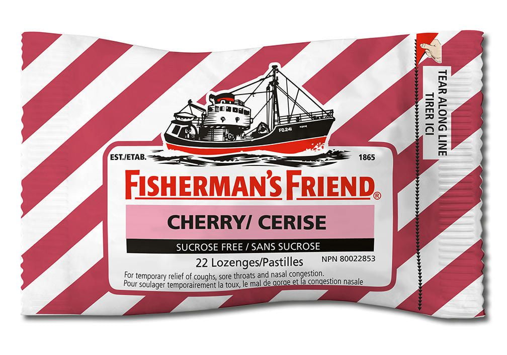 Fisherman's Friend Cherry Sucrose Free Cough Suppressant Lozenges