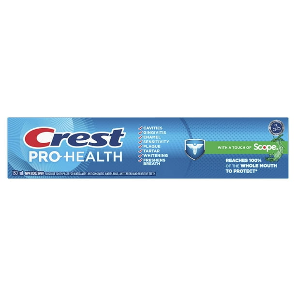 Crest Pro-Health with a Touch of Scope Toothpaste, 130ML - Walmart.ca