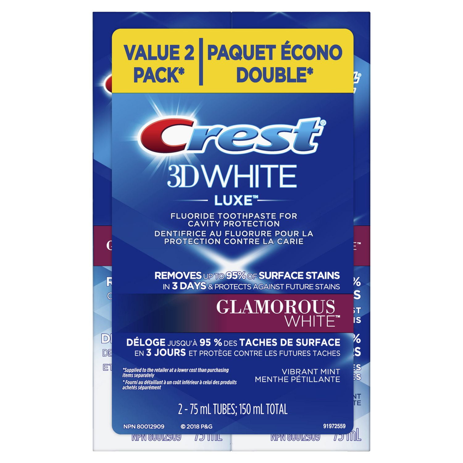 Crest 3D White Luxe Glamorous White Toothpaste Walmart Canada