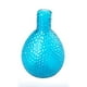 Vase en verre martelé turquoise – image 1 sur 2
