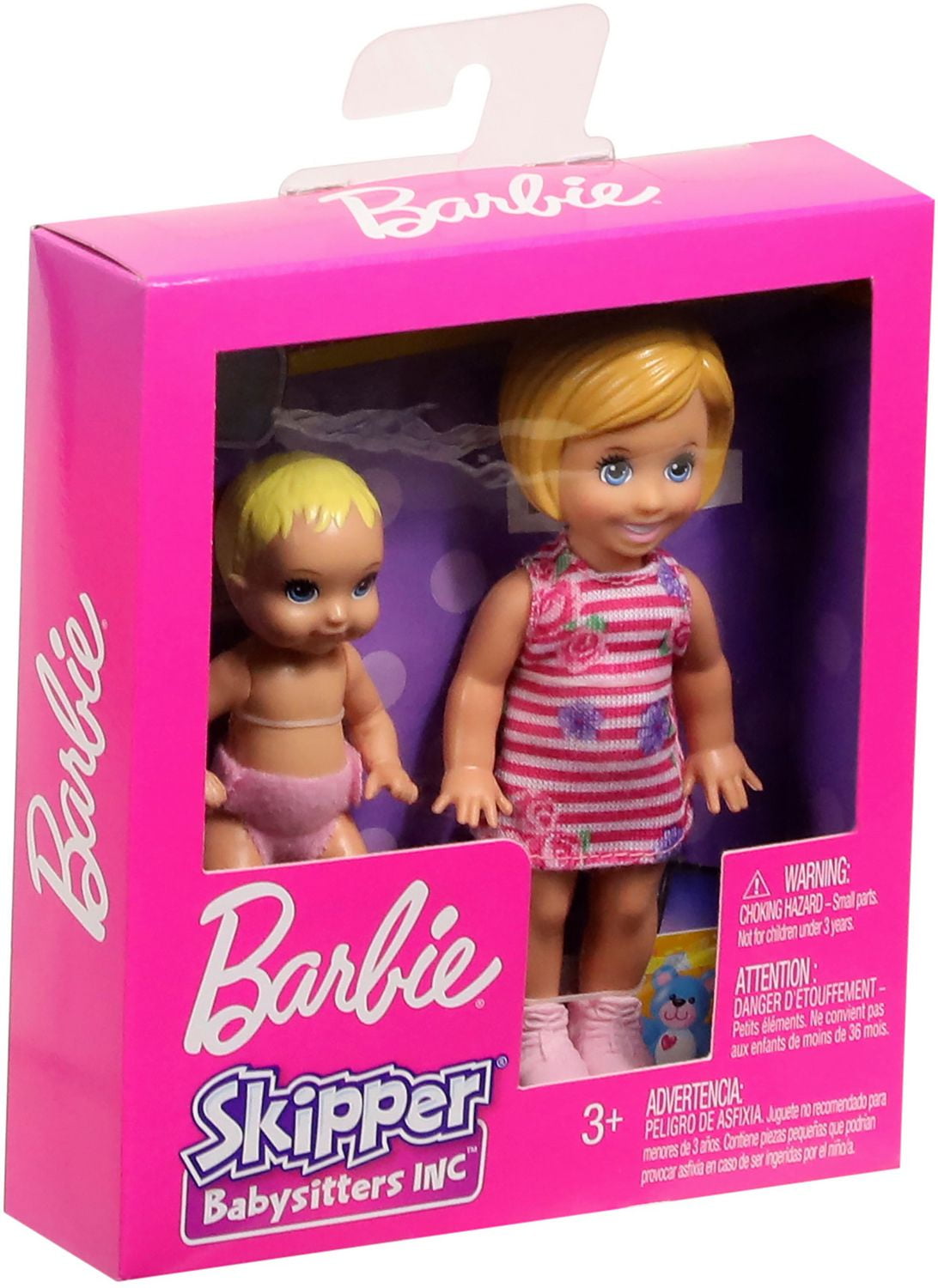 Barbie Skipper Babysitters Inc Dolls Pink Cloth Diaper Walmart