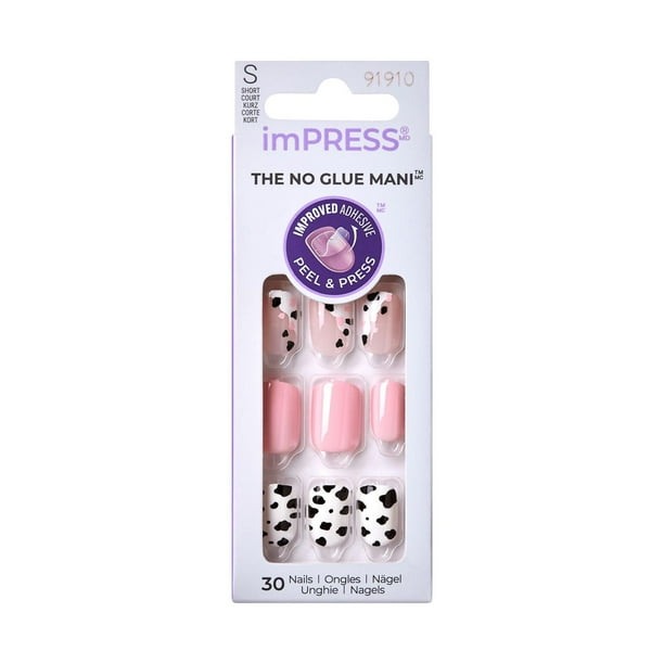 KISS ImPRESS Press-On - Fake Nails, 30 Count, Short - Walmart.ca