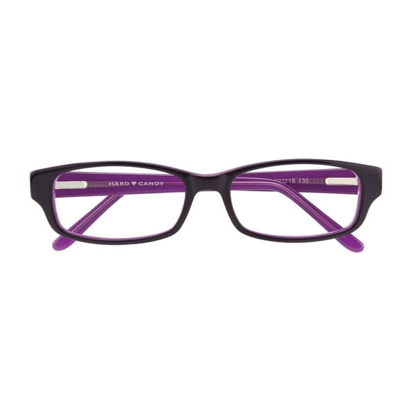 Hard Candy Womens Prescription Eyeglasses, It Girl, Dark Purple, 53-16-135