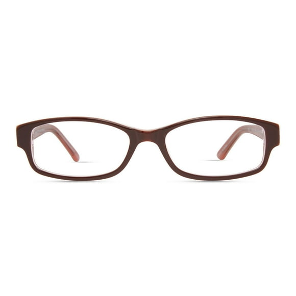 Hard Candy Womens Prescription Eyeglasses, Top Of The Class, Brown, 51-16-135