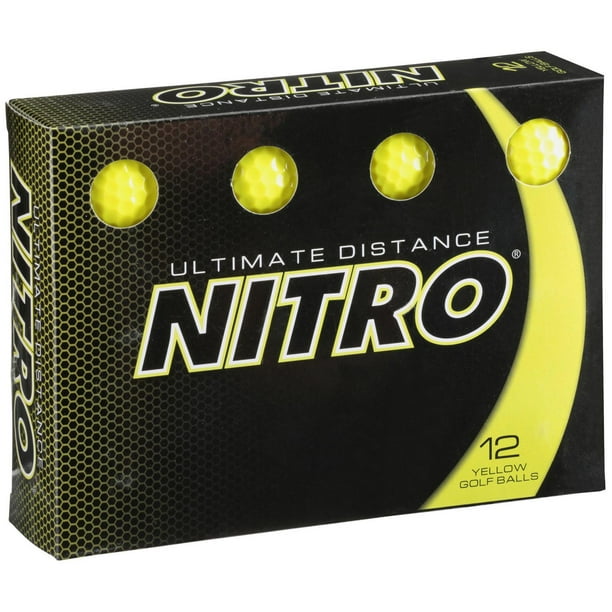Nitro Golf Ultimate Distance 12pk - Jaune