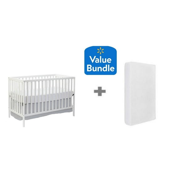 Concord Baby Cody 4 in 1 Convertible Crib + Bonus  Crib Mattress