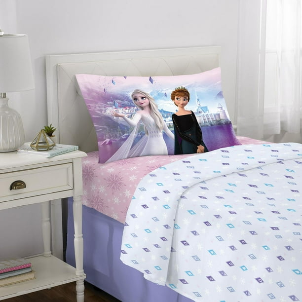 Parure de lit une place Reine des Neiges - Disney