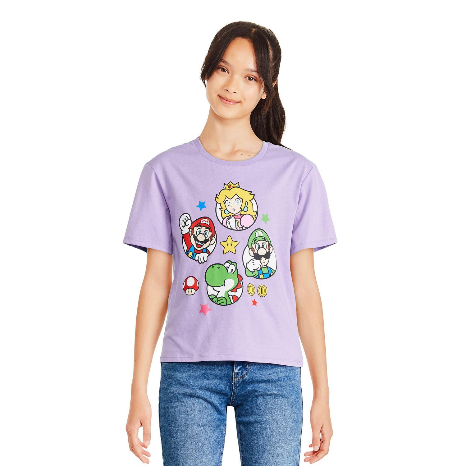 Super Mario Girls' Princess Peach Tee