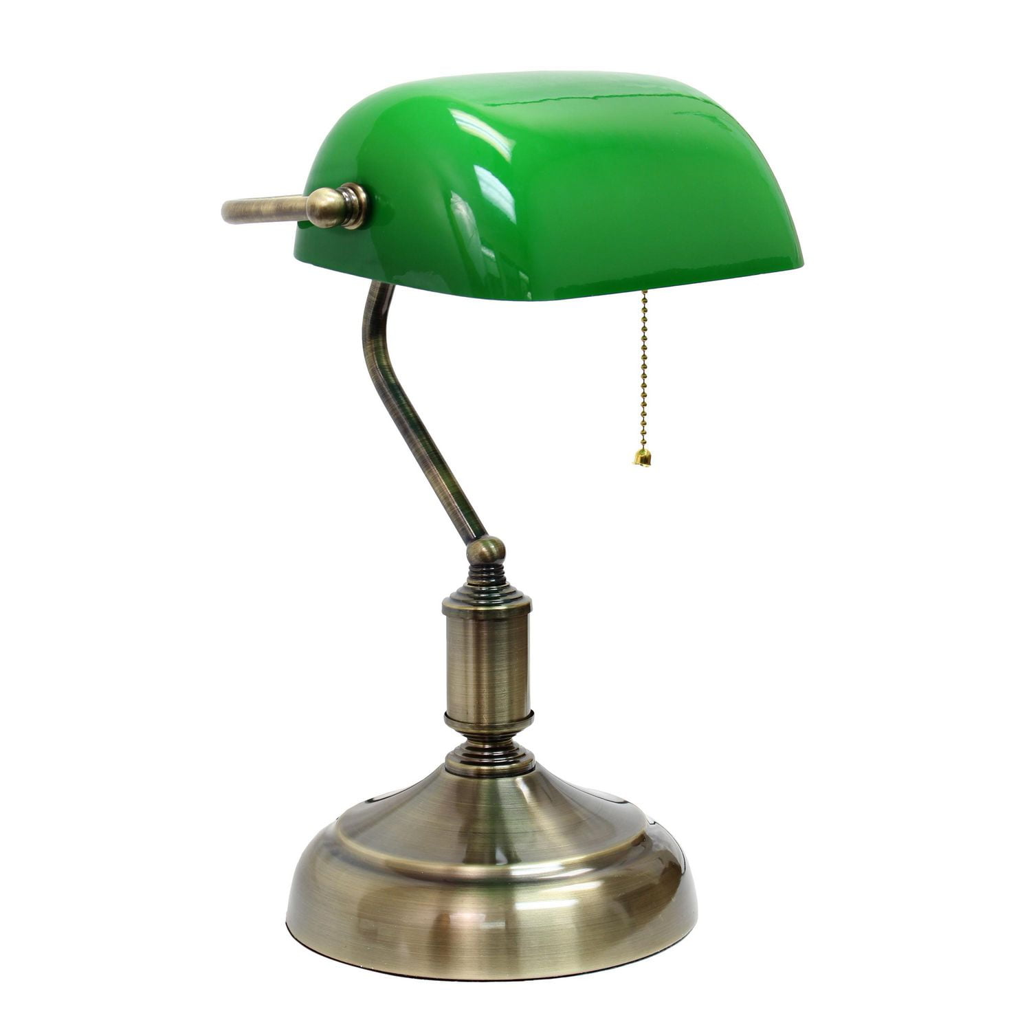 Lampe de Banquier Lampe de Bureau Vintage Avec Pied en Métal , Lampe  Banquier Blanc pour Lecture