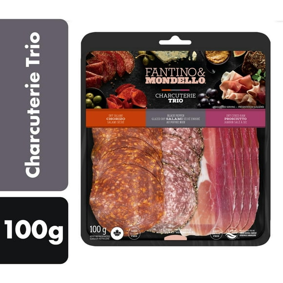 Fantino & Mondello Chorizo Salami and Prosciutto Charcuterie Trio, 100 g