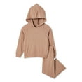 thumbnail image 1 of George Toddler Girls' Hacci Hoodie 2-Piece Set, 1 of 2