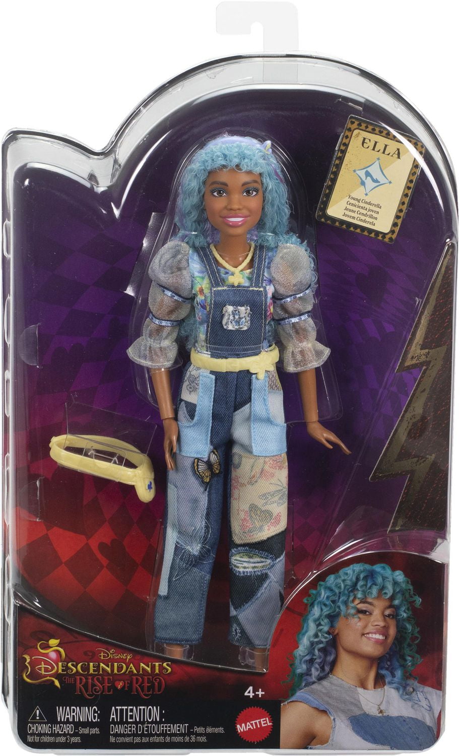 Disney Descendants The Rise of Red Fashion Doll Accessory Ella Young Cinderella with Movie Inspired Clothes Walmart