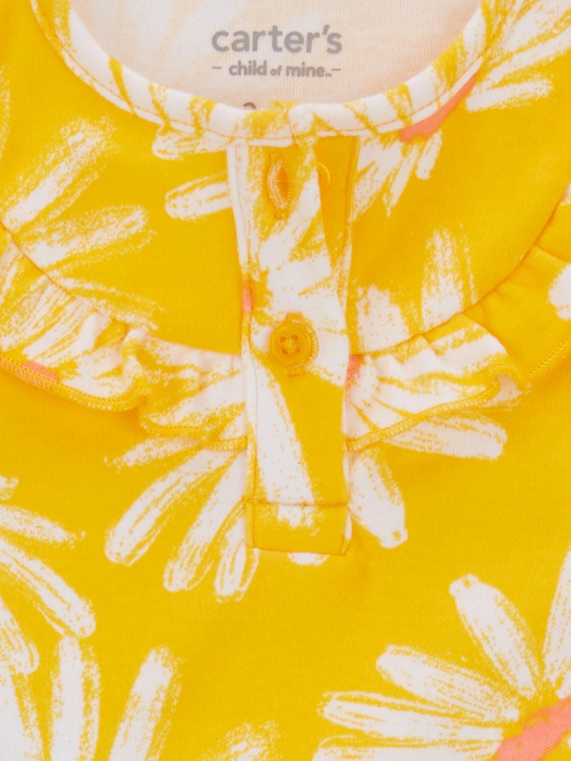 Carter's Child of Mine Newborn girls 2pc set - Gold Floral