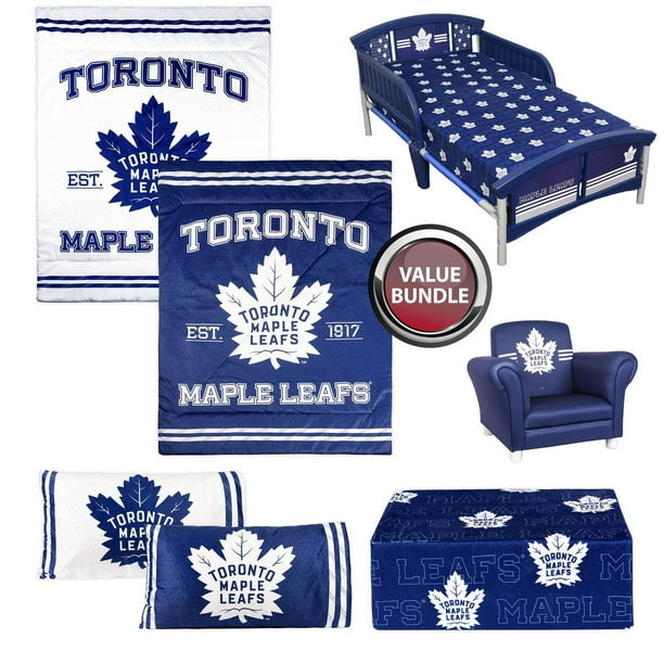 NHL Toronto Maple Leafs Bed + Bedding + Chair Value Bundle Walmart.ca