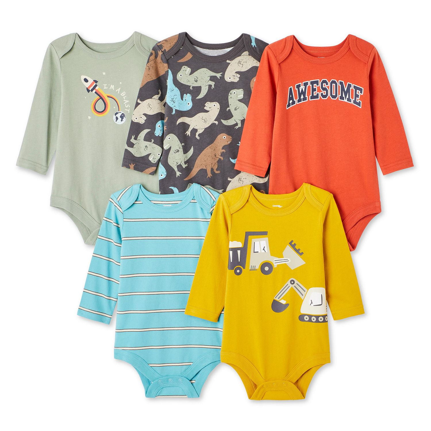 Lot de 5 cache-couches George pour bébés garçons