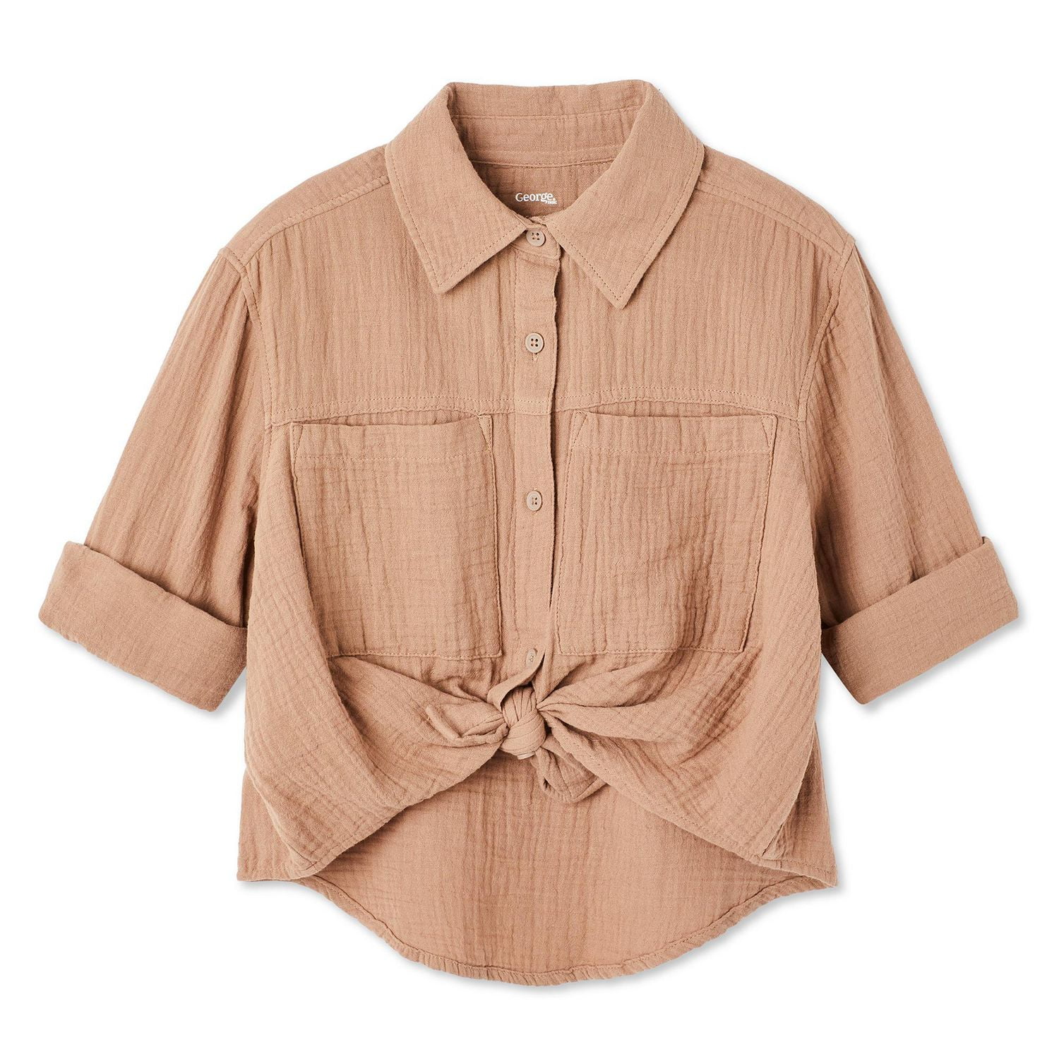 George Girls' Woven Shirt, Sizes 4-16
