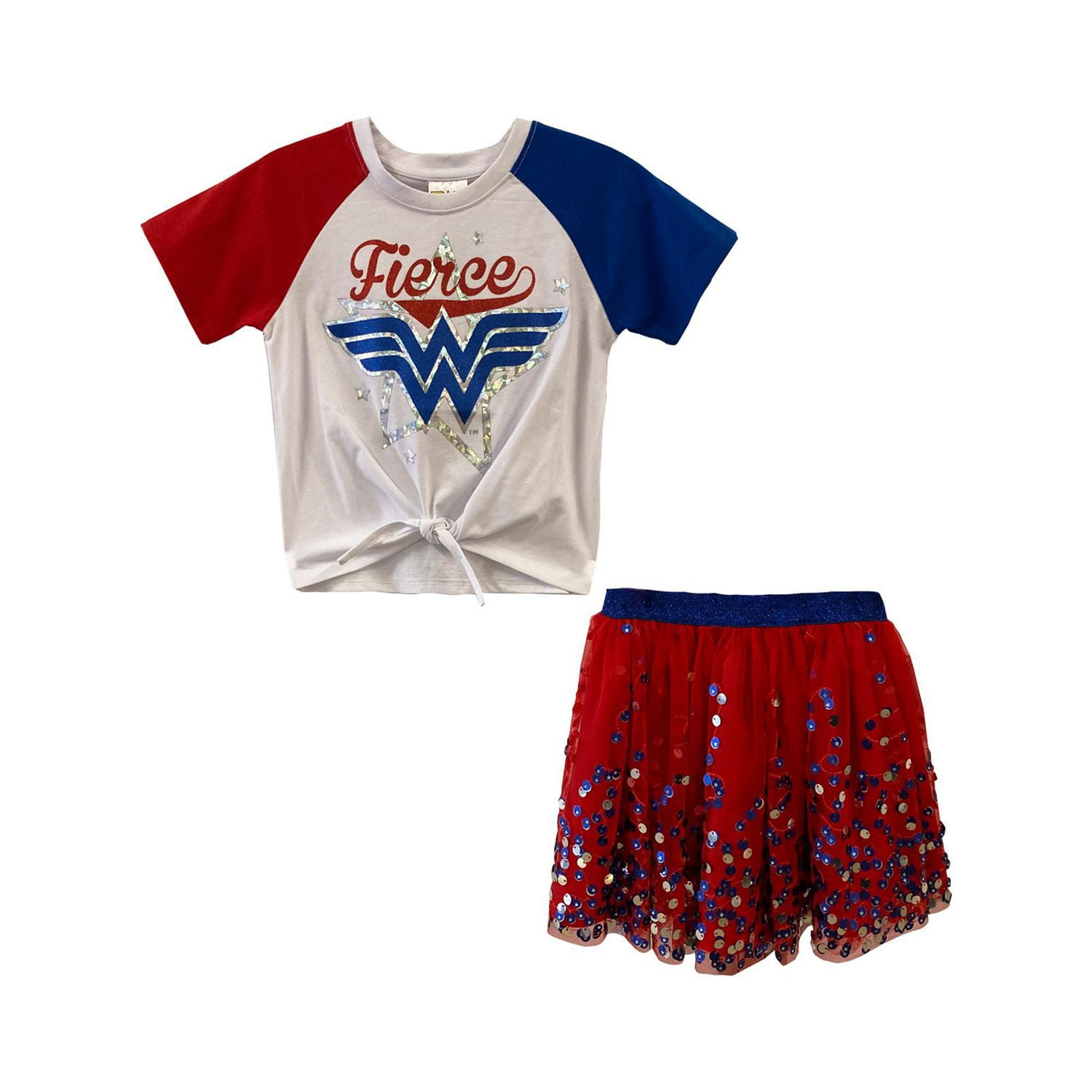 Girls Two Piece Wonder Woman Fierce