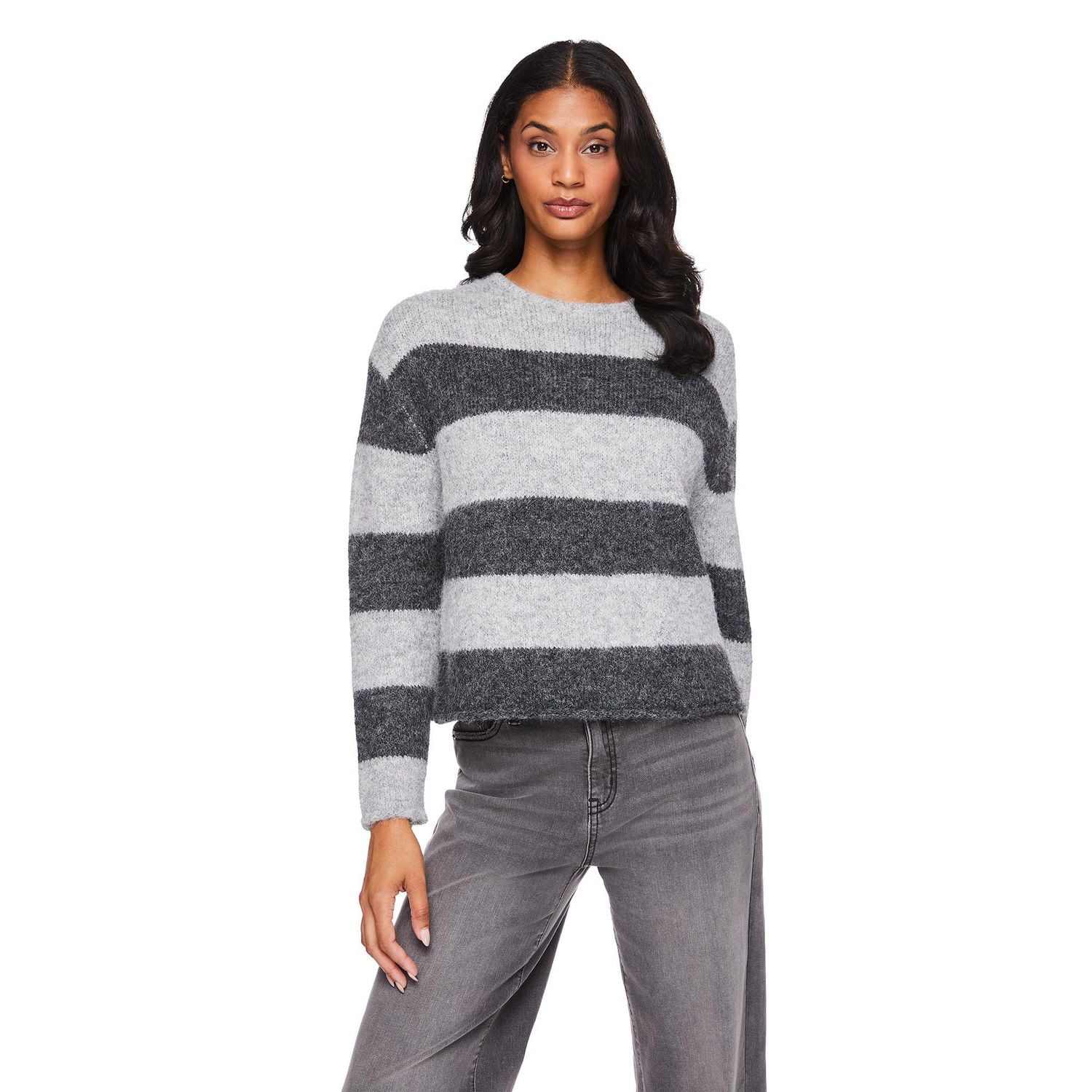 George Women's Stripe Sweater, Sizes XS-XXL