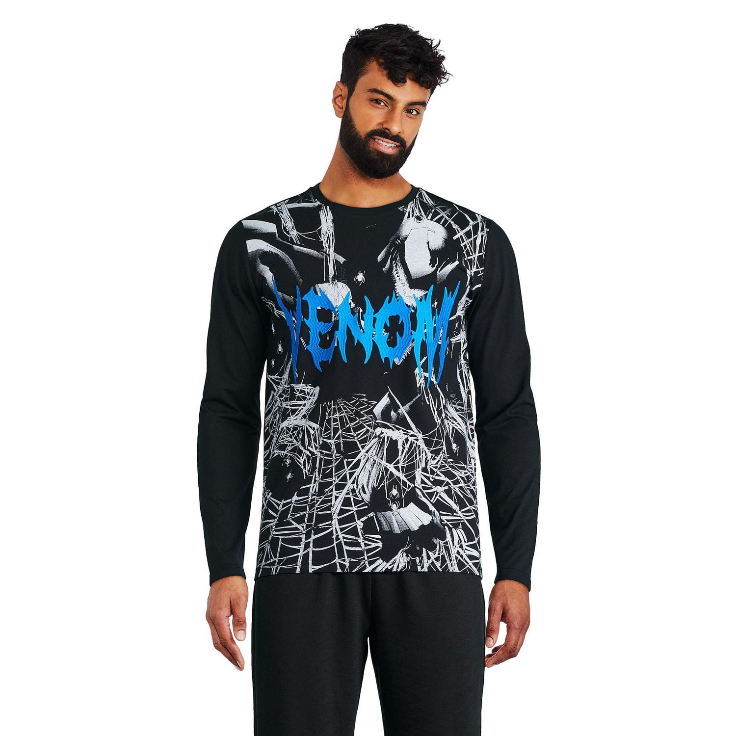 Marvel Men's Venom Long Sleeve Tee