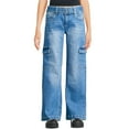 thumbnail image 1 of Jean cargo avec ceinture Justice pour filles, 1 of 3