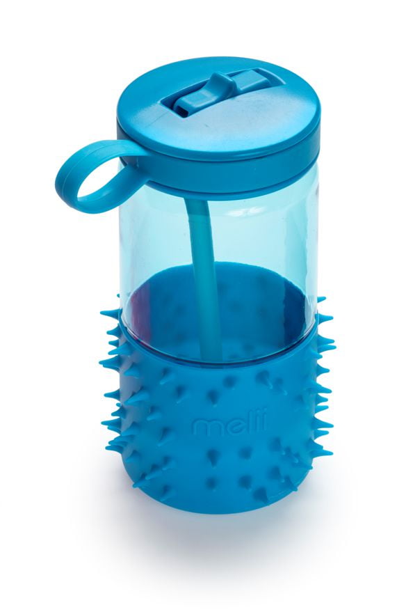 Toddler and Kids Spikey Water Bottle with Straw and handle