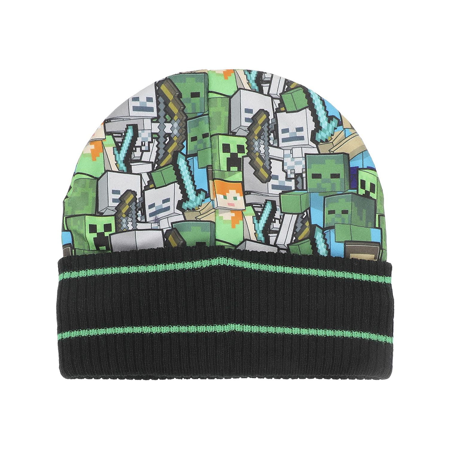 Minecraft Time To Mine Beanie Hat And Gloves Set, Minecraft