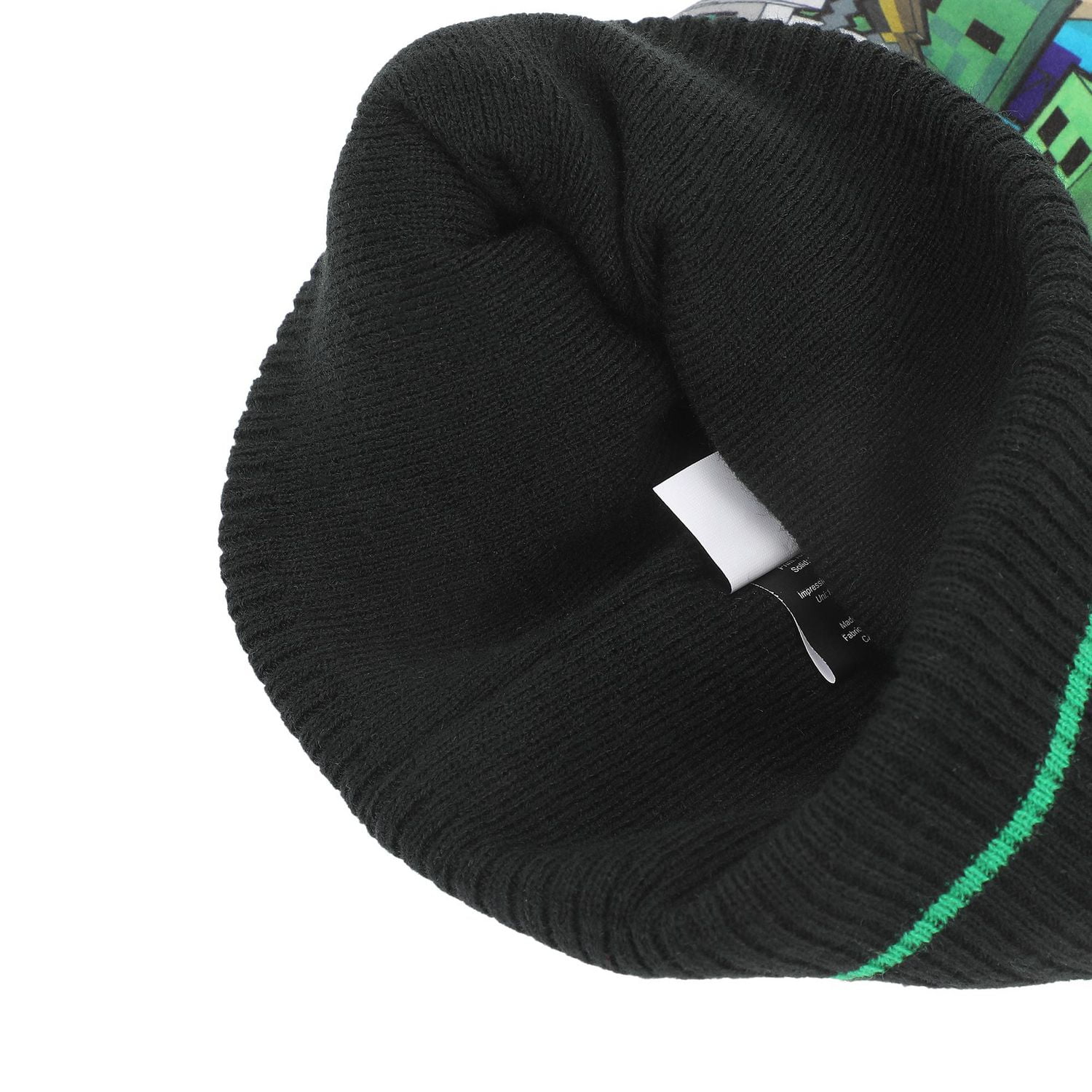 Minecraft Time To Mine Beanie Hat And Gloves Set, Minecraft