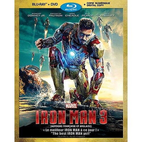 Iron Man 3 (Blu-ray + DVD + Copie Numérique) (Bilingue)