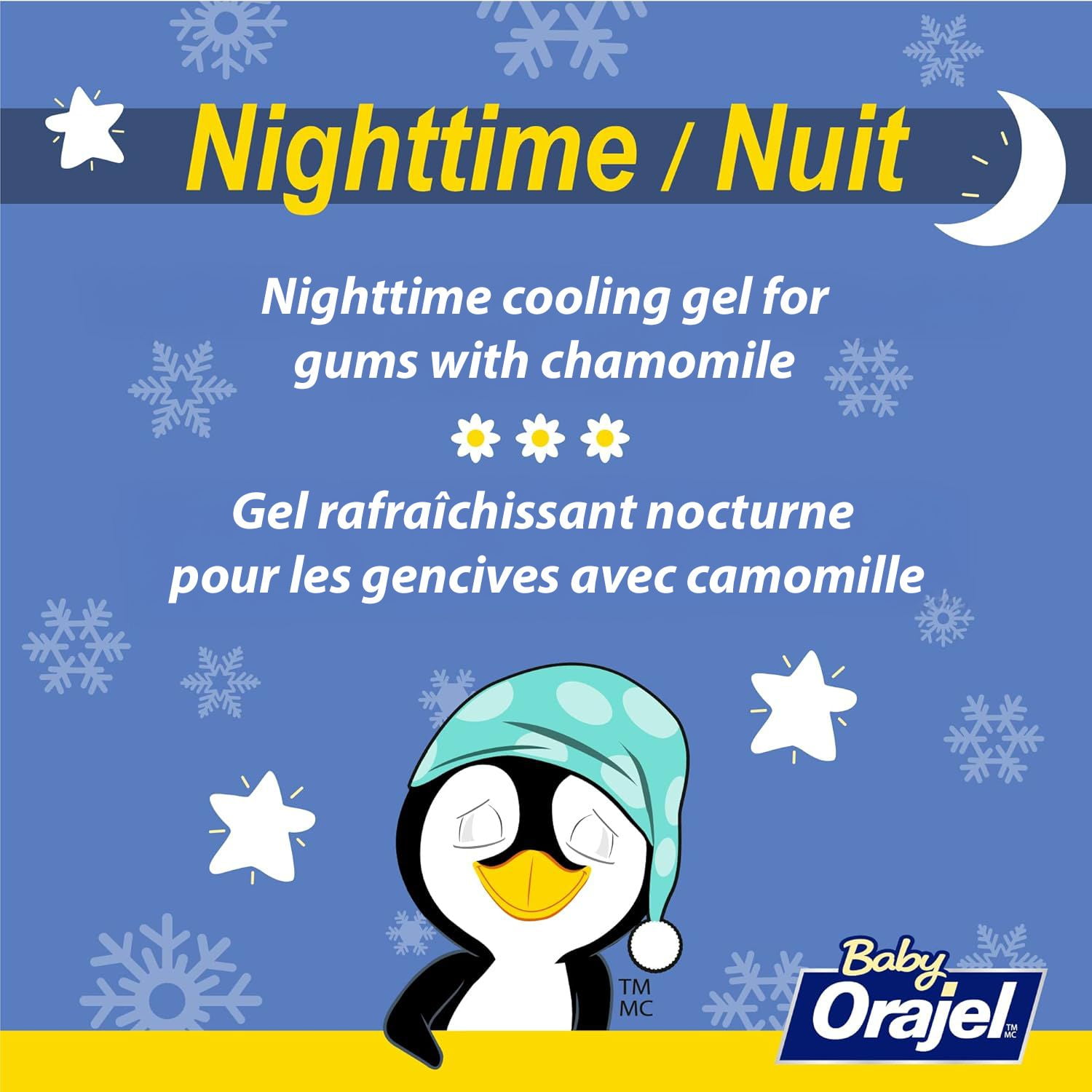Baby Orajel gels rafraîchissants pour la poussée de dents Emballage Jumelé, Jour & pour la nuit