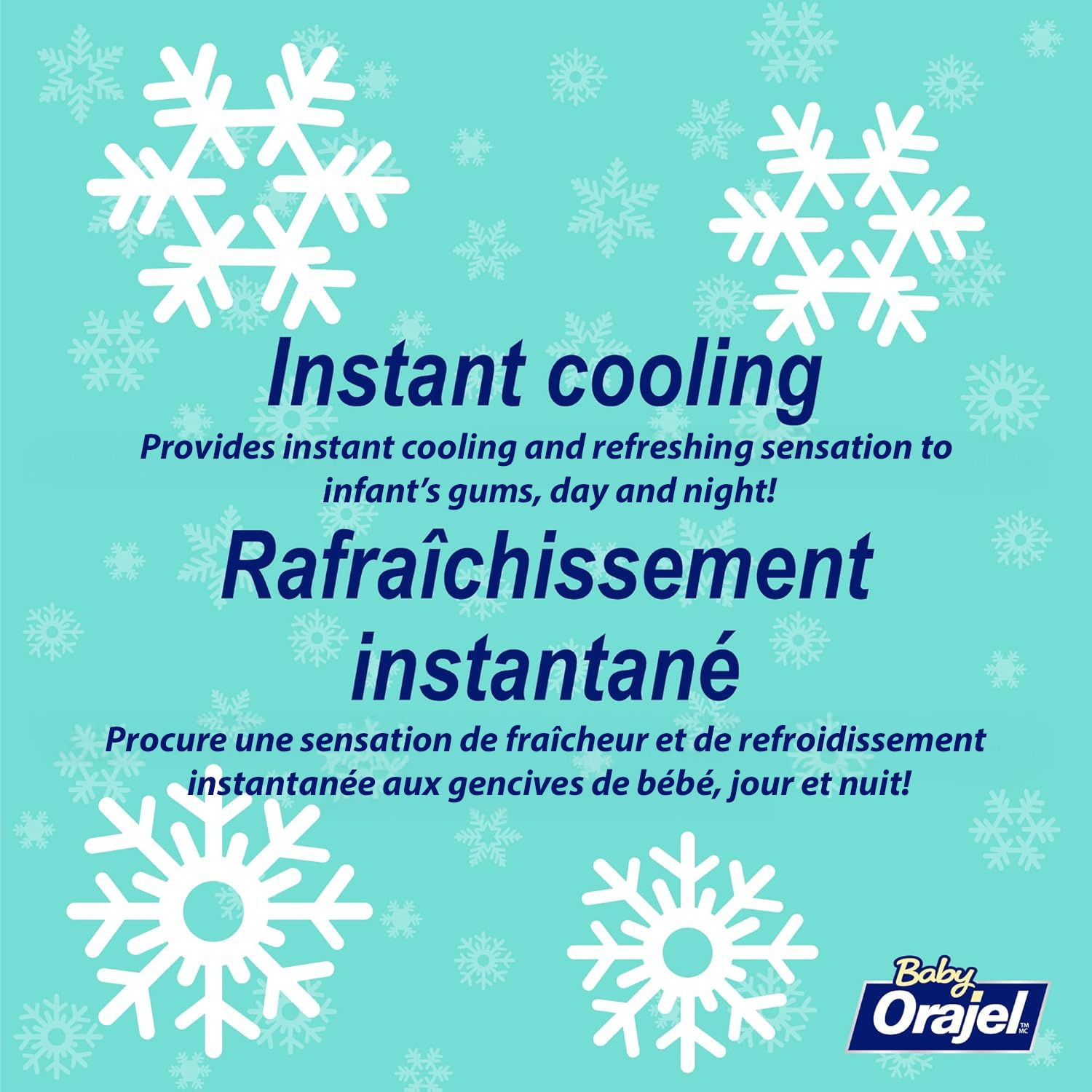 Baby Orajel gels rafraîchissants pour la poussée de dents Emballage Jumelé, Jour & pour la nuit