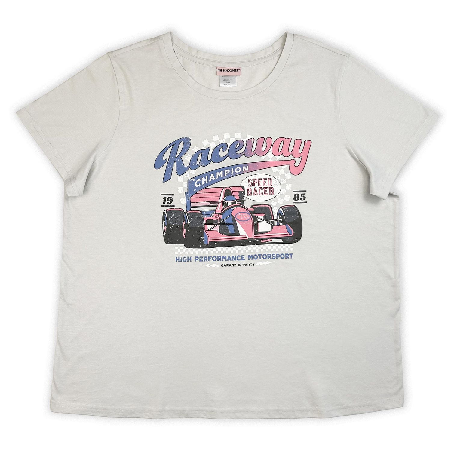 Pink closet Ladies plus size  short sleeve tee shirt