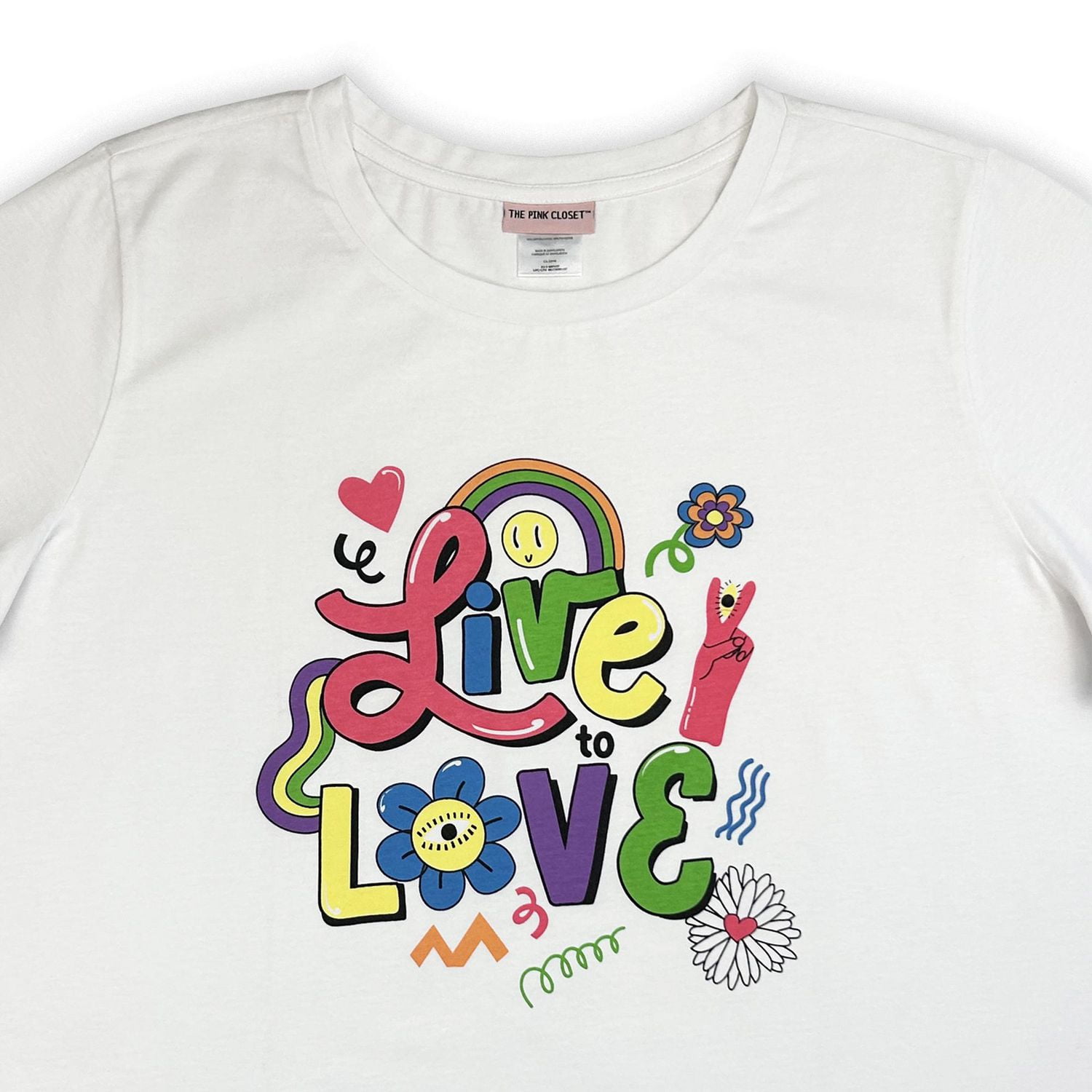 PINK CLOSET T-shirt grande taille à manches courtes pour femme