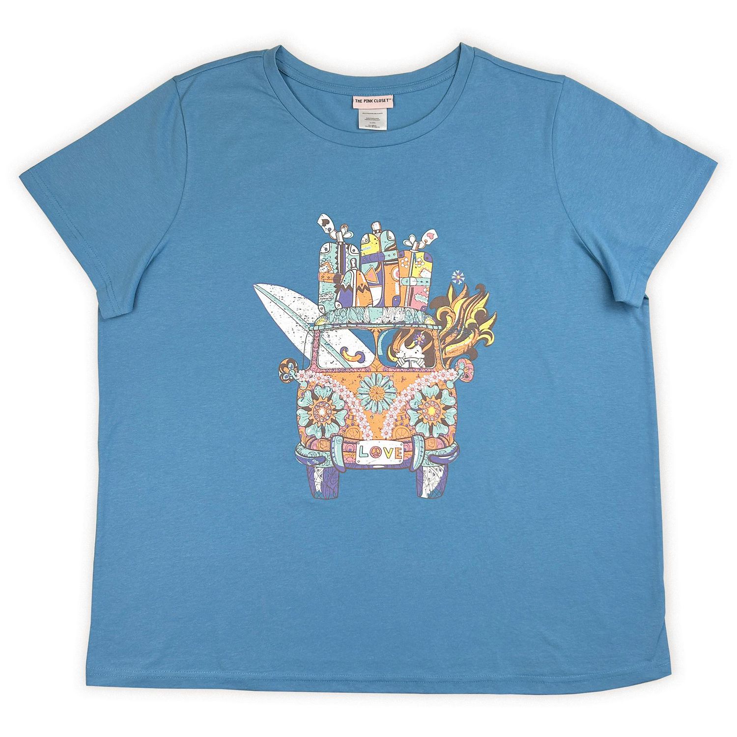 Pink closet Ladies plus size  short sleeve tee shirt