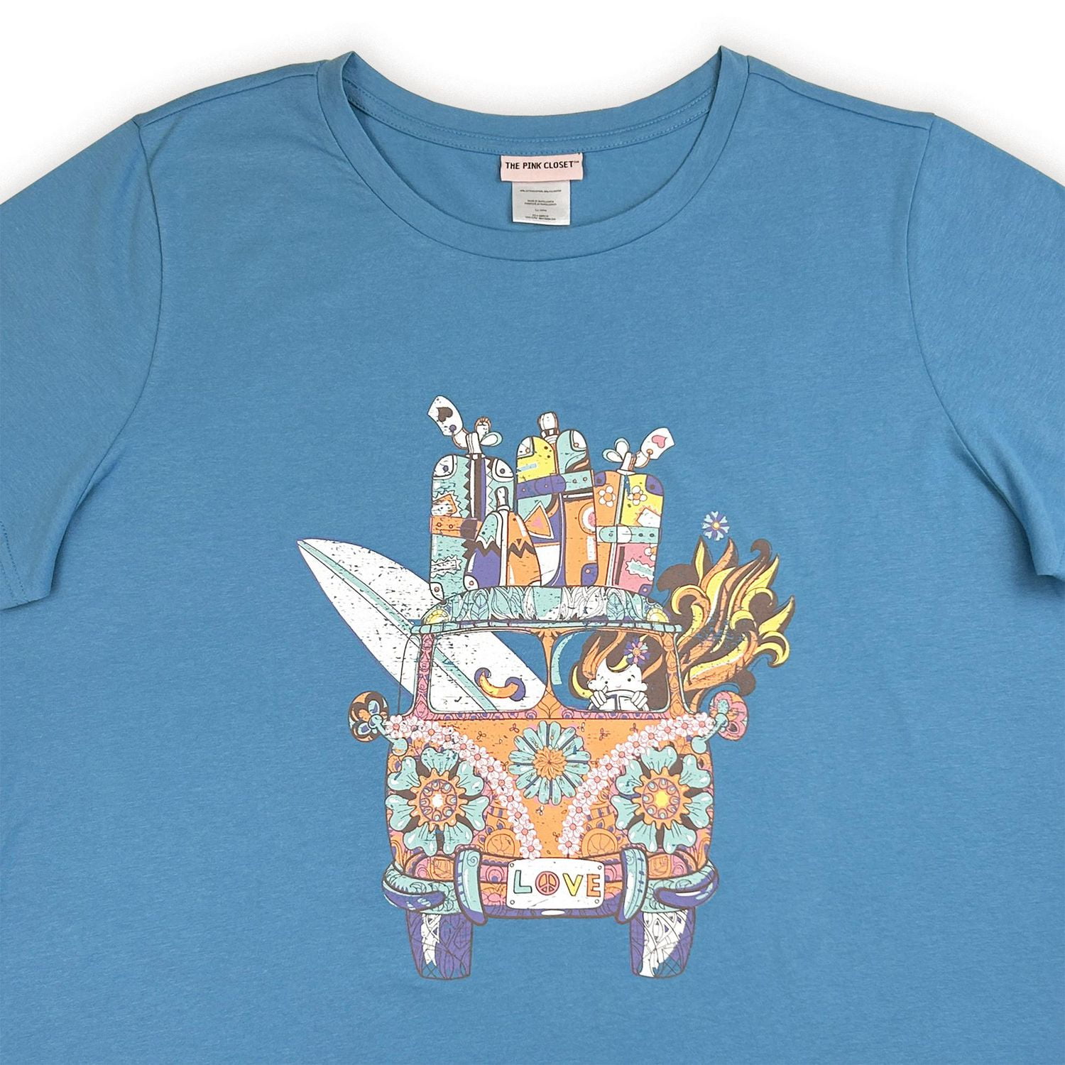 Pink closet Ladies plus size  short sleeve tee shirt