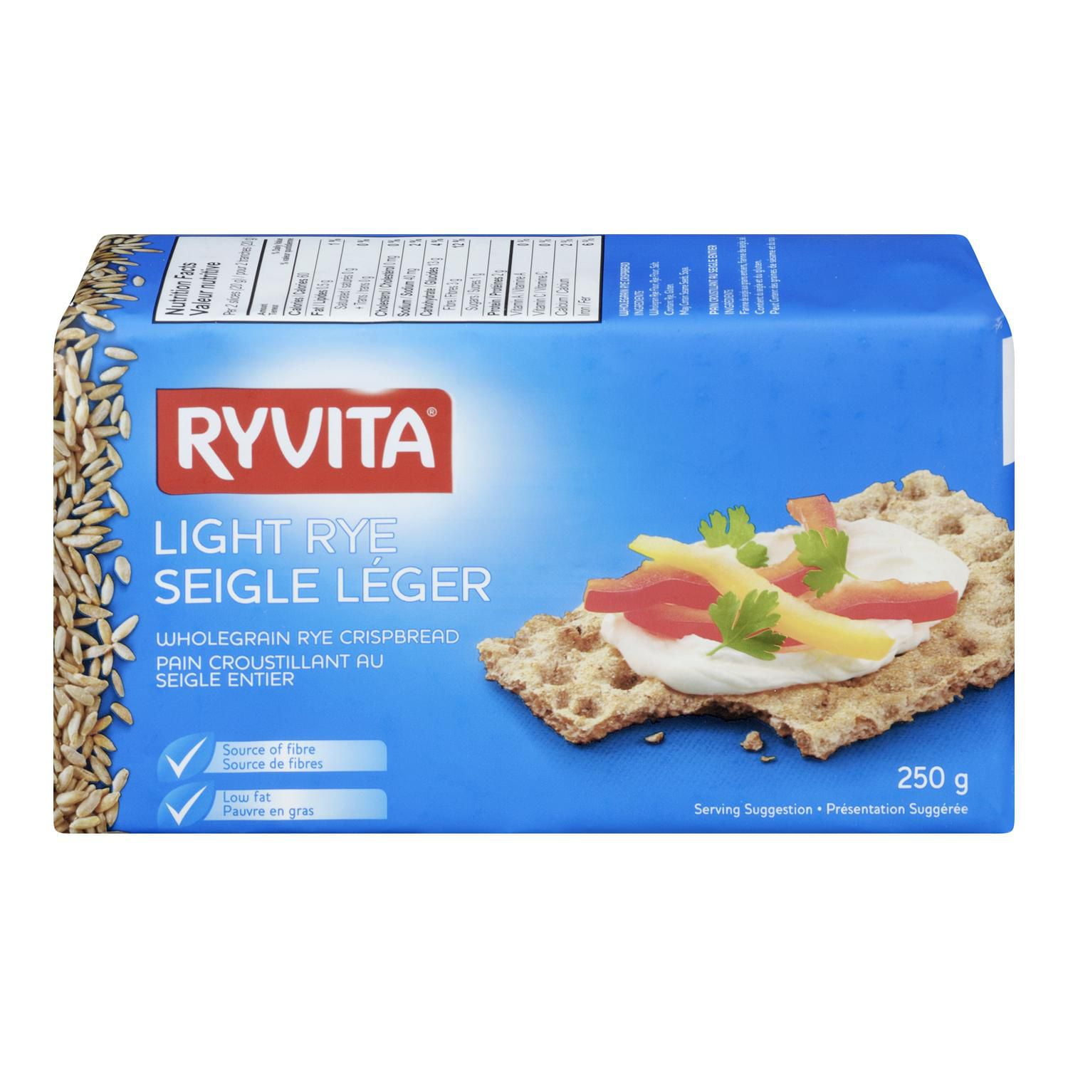Ryvita Light Rye Wholegrain Rye Crispbread Walmart Canada