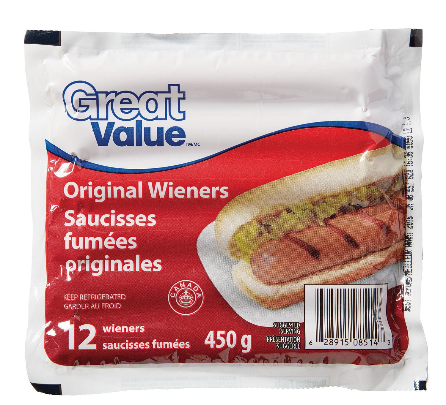 Great Value Original Wieners Walmart Canada
