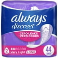 thumbnail image 1 of Always Discreet Incontinence Panty Liners for Bladder Leaks, 2 Size, Very Light Absorbency, Long Length, 1 of 9