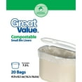thumbnail image 1 of Great Value Compostable Small Bin Liners, 1 of 1