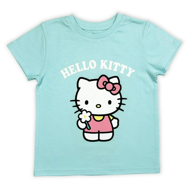 Hello Kitty Ensemble court pour fille - 2 pièces t-shirt graphique à