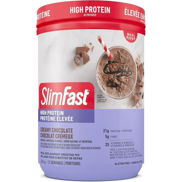 Mélange pour substiut de repas Smoothie Nutrition Avancée de Slimfast à saveur de chocolat crémeux